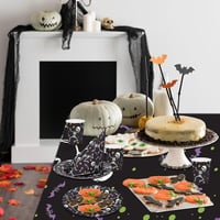 ZVK Csontváz Halloween Parti Szett 96 Részes Tányér Szalvéta Pohár 5