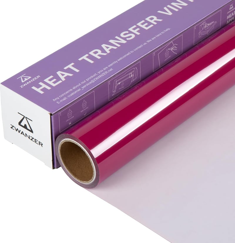 Zwanzer Flex Film Textilhez 30,5cm x 3,66m Cricut Silhouette Cameo