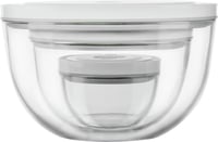 ZWILLING Fresh & Save set vakuumskih posuda 6 kom, S-12 cm, M-18 cm, L-24 cm, staklo, siva 3