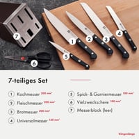 Samobrúsiaci blok na nože ZWILLING Gourmet, 7-dielny, tmavohnedý, vyrobený v Nemecku 3