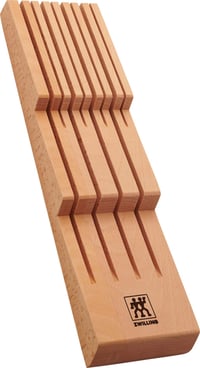 ZWILLING organizér na nože do zásuvky, na 8 nožov, bukové drevo, 41 x 11 x 5 cm, hnedý 1