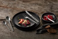 ZWILLING Minimal Vintage set za jelo, za 12 osoba, 68 dijelova, s priborom za posluživanje, nehrđajući čelik, čekićem obrađen, srebrni 2