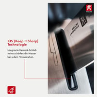 ZWILLING Önélező Kés Blokk 7 Részes Készlet - Black, Four stars 6
