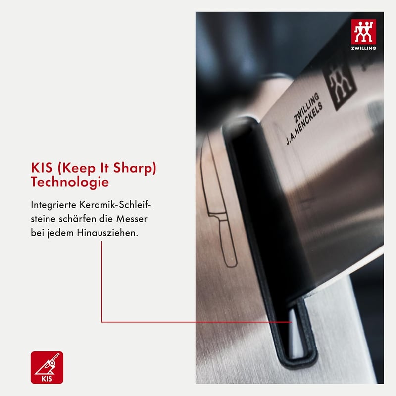 ZWILLING Önélező Kés Blokk 7 Részes Készlet - Black, Four stars