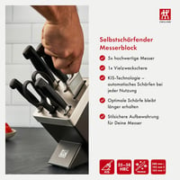 ZWILLING Önélező Kés Blokk 7 Részes Készlet - Black, Four stars 3