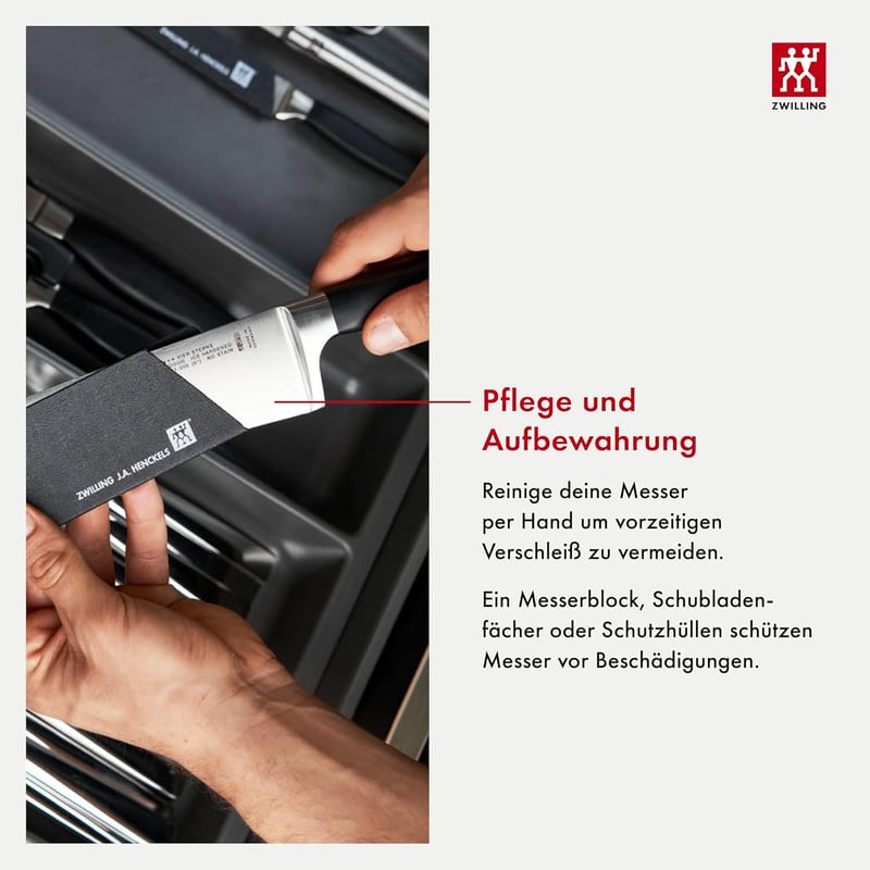 ZWILLING Önélező Kés Blokk 7 Részes Készlet - Black, Four stars