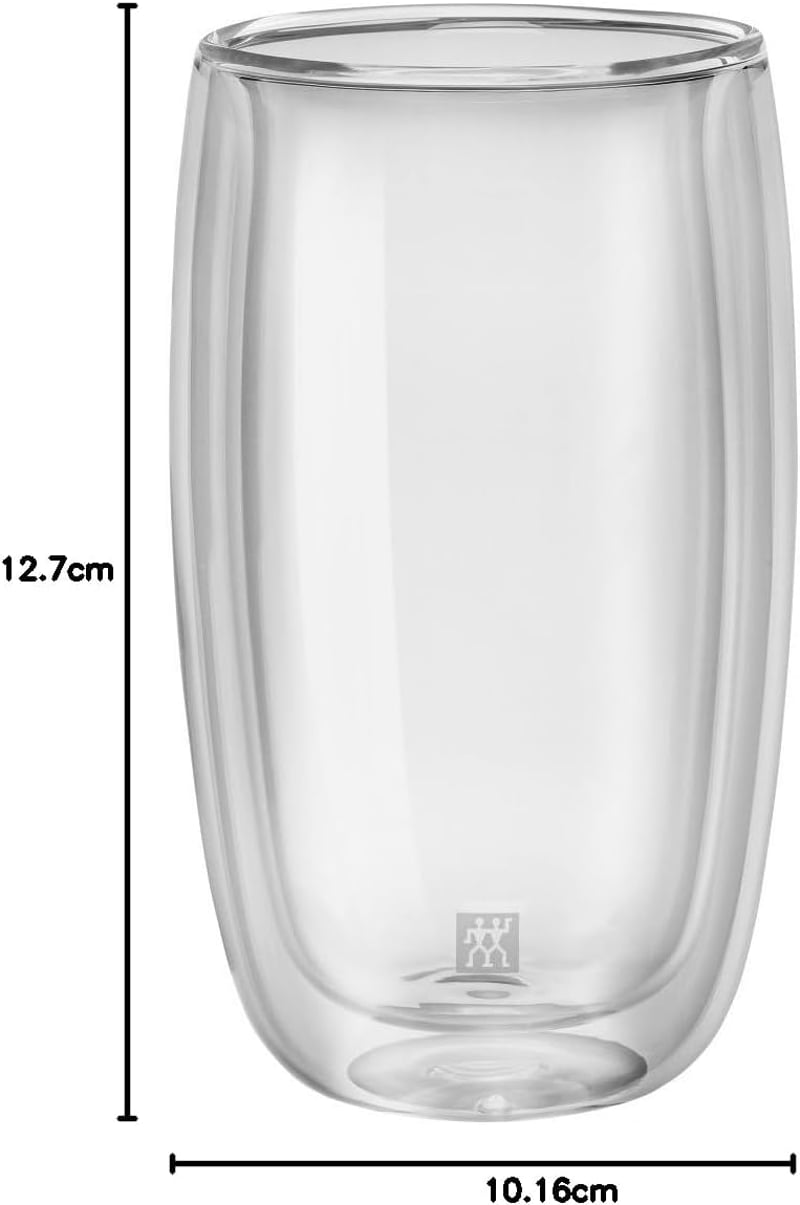 Zwilling Sorrento Termikus Latte Pohár Szett 2x350ml Boroszilikát Üveg - latte macchiato glasses