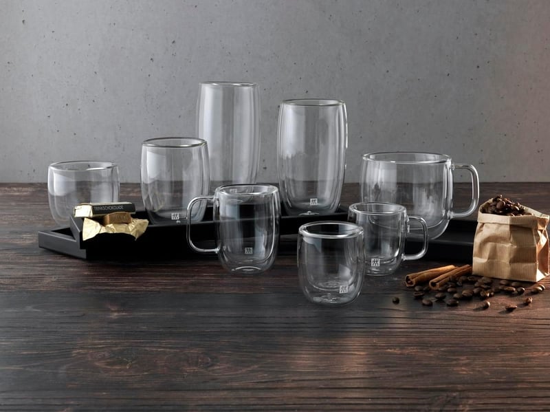 Zwilling Sorrento Termikus Latte Pohár Szett 2x350ml Boroszilikát Üveg - latte macchiato glasses