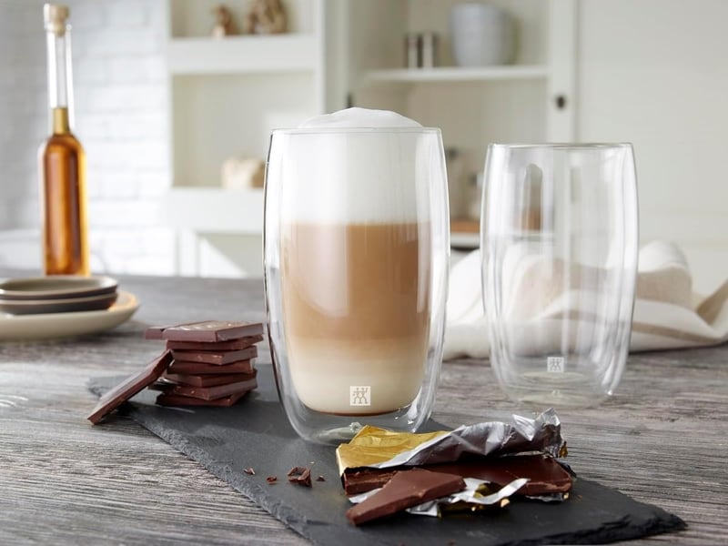 Zwilling Sorrento Termikus Latte Pohár Szett 2x350ml Boroszilikát Üveg - latte macchiato glasses