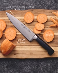 ZWILLING Vier Sterne kuharski nož 20 cm - Nehrđajući čelik, Made in Germany, serija Four Star 7