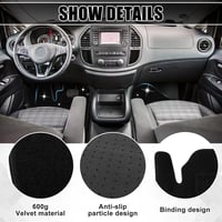 ZWPARTS Mercedes-Benz Vito V-Class W447 2014-2025 prémium autószőnyeg szett fekete 3