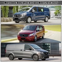ZWPARTS Mercedes-Benz Vito V-Class W447 2014-2025 prémium autószőnyeg szett fekete 6