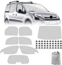 ZWPARTS Napvédő Autó Szélvédő Citroen Berlingo Peugeot Partner 2008-2018 8db Összecsukható 9
