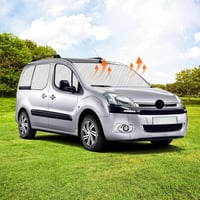 ZWPARTS Napvédő Autó Szélvédő Citroen Berlingo Peugeot Partner 2008-2018 8db Összecsukható 3