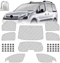 ZWPARTS Napvédő Autó Szélvédő Citroen Berlingo Peugeot Partner 2008-2018 8db Összecsukható 1