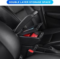 ZWPARTS Peugeot 208 2013-2018 Középkonzol USB Töltőportokkal Fekete 4