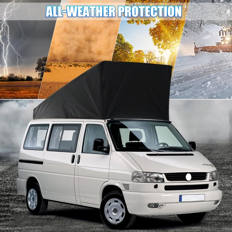 ZWPARTS Pop-Top Tetővédő VW T4 California Lakóautóhoz - Időjárásálló Védőborítás Kempingezéshez, Ferde és Alvótetőhöz