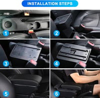 ZWPARTS Renault Clio IV 2012-2019 Kartámasz USB Töltőportokkal Fekete Bőr 6