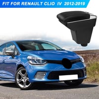 ZWPARTS Renault Clio IV 2012-2019 Kartámasz USB Töltőportokkal Fekete Bőr 7