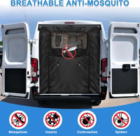 ZWPARTS Szúnyogháló Fiat Ducato/Peugeot Boxer/Citroen Relay X250/X290 H2 és L2 L3 L4 modellekhez (2006-2024) - Hátsó ajtóra, sötétítővel 3