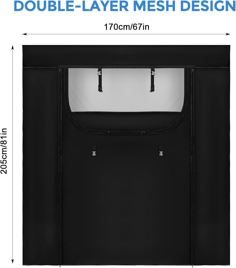 ZWPARTS Szúnyogháló Fiat Ducato/Peugeot Boxer/Citroen Relay X250/X290 H2 és L2 L3 L4 modellekhez (2006-2024) - Hátsó ajtóra, sötétítővel