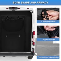 ZWPARTS Szúnyogháló Fiat Ducato/Peugeot Boxer/Citroen Relay X250/X290 H2 és L2 L3 L4 modellekhez (2006-2024) - Hátsó ajtóra, sötétítővel 2