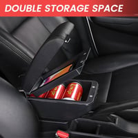 ZWPARTS Toyota Aygo X 2022 Kartámasz 7 USB Töltőporttal, Fekete Bőr Középkonzol 3