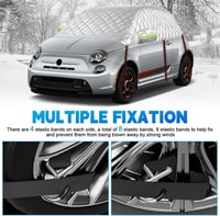ZWPARTS vastag félgarázs autóponyva VW Tiguan LWB és Tesla Model Y modellekhez - ezüst 4