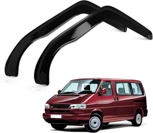 ZWPARTS Szélterelő VW T4 oldalsó ablakhoz 1990-2003 2 darabos fekete szél és esőterelő tapadóval