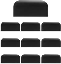 Zxglxinyao 10 bucăți mâner modern ascuns din aluminiu pentru mobilier de bucătărie, negru, distanță între găuri 64 mm, mâner pentru sertar de dulap și garderobă 1
