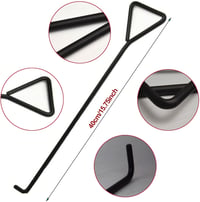 ZYHDFH Csatornaburkolat Emelő Horog 40cm Rozsdamentes Acél 3