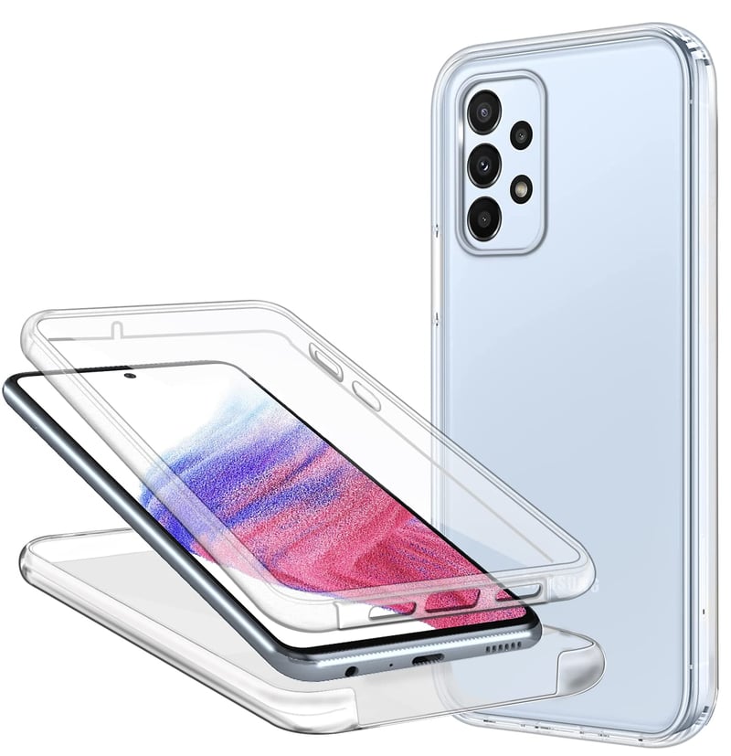 Puzdro ZYIMOU na Samsung Galaxy A53 5G, 360° priehľadné, PC + TPU