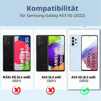 Puzdro ZYIMOU na Samsung Galaxy A53 5G, 360° priehľadné, PC + TPU 7