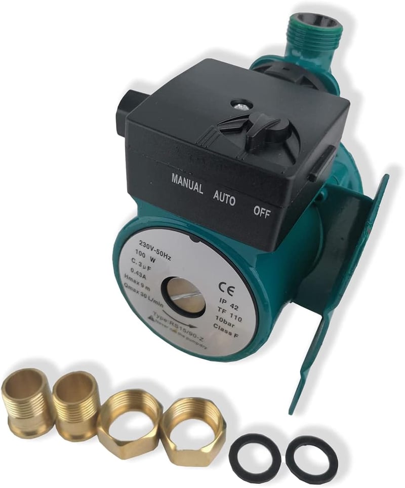 ZYIY 100W Automata Melegvíz Nyomásfokozó Szivattyú 230V Zuhany Keringető
