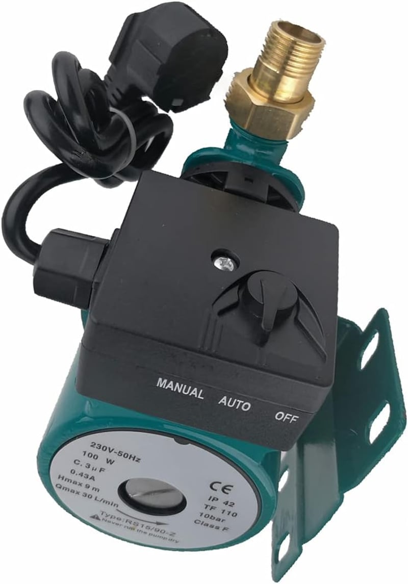 ZYIY 100W Automata Melegvíz Nyomásfokozó Szivattyú 230V Zuhany Keringető