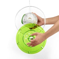 Odstredivka na šalát Zyliss Easy Spin 2, 6 litrová, zelená, technológia AquaVent, zaťahovacia šnúra a brzdný systém, protišmyková základňa, šalát 8