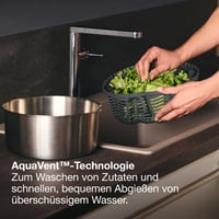 Centrifugă pentru salată Zyliss Easy Spin din oțel inoxidabil, mare, 6L, cu șnur și buton de oprire 6