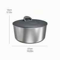 Centrifugă pentru salată Zyliss Easy Spin din oțel inoxidabil, mare, 6L, cu șnur și buton de oprire 9