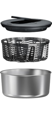 Zyliss Swift Dry centrifuga za salatu od nehrđajućeg čelika, 3,5 L, s poklopcem, bez BPA, s protukliznim dnom, AquaVent tehnologijom, periva u perilici posuđa 7