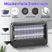 Capcană electrică pentru insecte Zyphoria 3500V cu grilaj dublu de tensiune, aparat anti-țânțari de 20W cu temporizator și telecomandă, două becuri de rezervă, pentru utilizare în interior 8