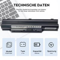 Acumulator laptop Zyrifean FPCBP282 FPCBP325 pentru Fujitsu LifeBook E751 E752 E781 E782 - Baterie de schimb 2
