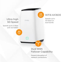Zyxel 5G Router SIM kártyával WiFi 6 AX3600 64 eszközhöz 3