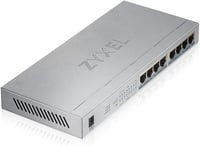 Zyxel GS1008HP switch Gigabit PoE+ cu 8 porturi, neadministrat, cu buget PoE de 60W, distribuitor de rețea, switch Ethernet 1