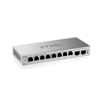 Zyxel GS1200-10v3 8-portový webom spravovaný Gigabit LAN switch, 2x SFP uplink, VLAN, QoS, IGMP Snooping, desktopový sieťový prepínač bez ventilátora 1