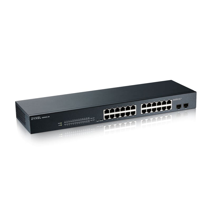 Zyxel GS1900-24 Smart Managed 24-portni Gigabit Switch - Rack Mountable, bez ventilatora, s VLAN, IGMP i QoS podrškom
