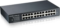 Zyxel GS1900-24E 24-Portos Gigabit Smart Managed Switch - Asztali/Rack Telepíthető, Ventilátor Nélküli, VLAN, IGMP, QoS Támogatással 1