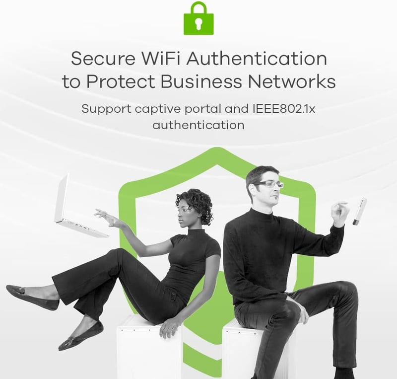Zyxel WiFi 6 AX3000 Multi-Gig Access Point - Üzleti hálózati hozzáférési pont 2.5G PoE csatlakozással, MU-MIMO antennával, felhőkezeléssel
