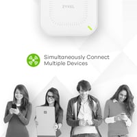 Zyxel WiFi 6 AX3000 Multi-Gig Access Point - Üzleti hálózati hozzáférési pont 2.5G PoE csatlakozással, MU-MIMO antennával, felhőkezeléssel 6