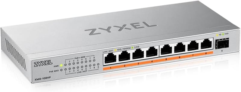 Zyxel XMG-108HP 8-Port 2.5G Multi-Gig Switch 100W PoE++ Hálózati Elosztó 10G SFP+ Porttal, Asztali vagy Fali Rögzítéssel

AI: I need to crea