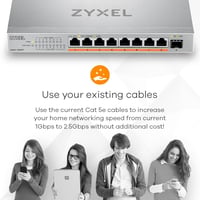 Zyxel XMG-108HP 8-Port 2.5G Multi-Gig Switch 100W PoE++ Hálózati Elosztó 10G SFP+ Porttal, Asztali vagy Fali Rögzítéssel

AI: I need to crea 6
